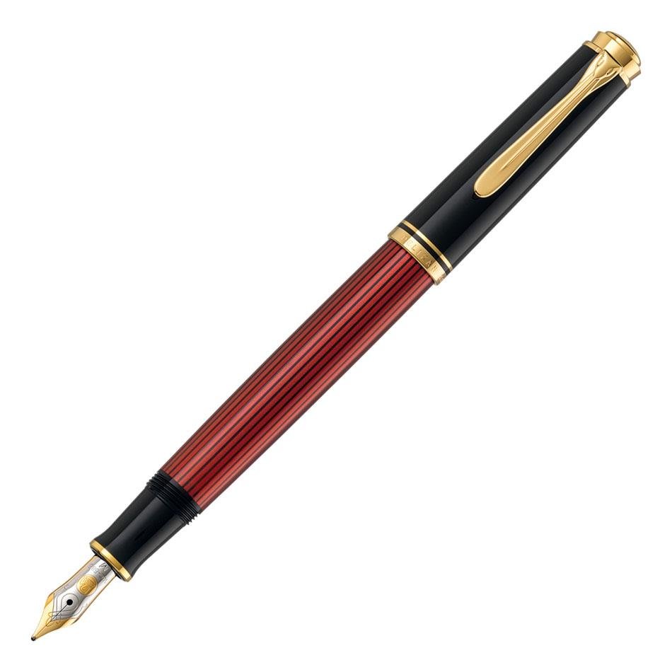 Pelikan Souveran M400 Fountain Pen - Red Striated - Pelikan Pens Online Shop
