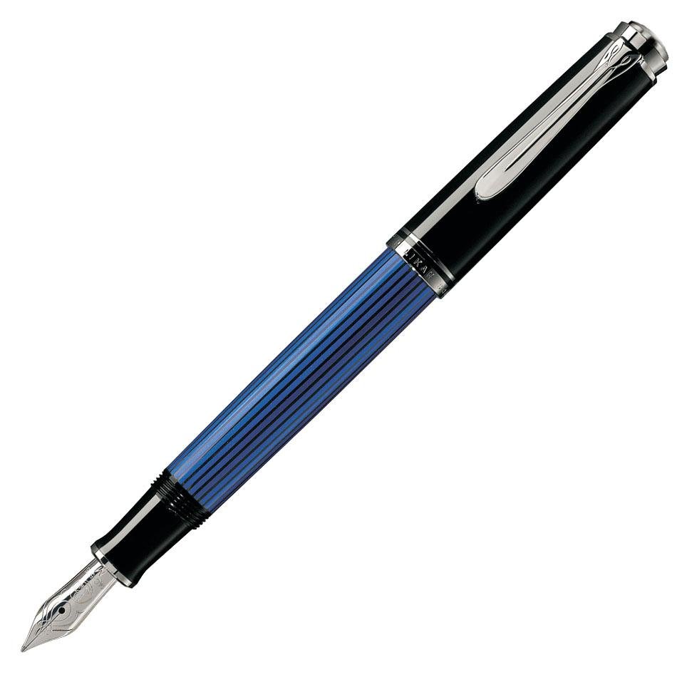 Pelikan Souveran M405 Fountain Pen - Blue Striated - Pelikan Pens Online Shop