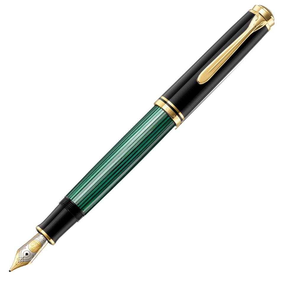 Pelikan Souveran M800 Fountain Pen - Green Striated - Pelikan Pens Online Shop