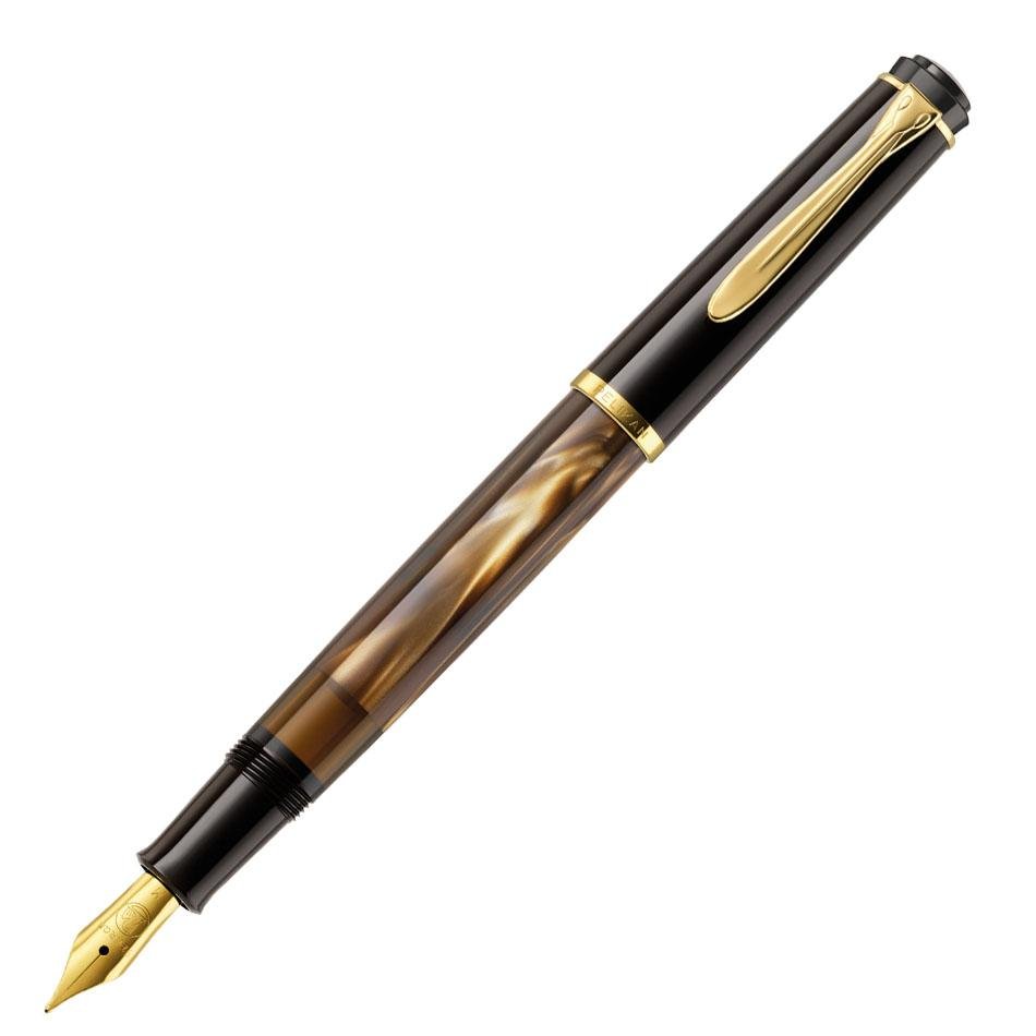 Pelikan M200 Fountain Pen - Brown Marbled - Pelikan Pens Online Shop
