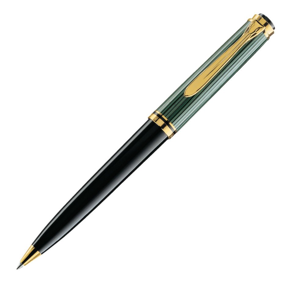 Pelikan Souveran K800 Ball Pen - Green Striated - Pelikan Pens Online Shop