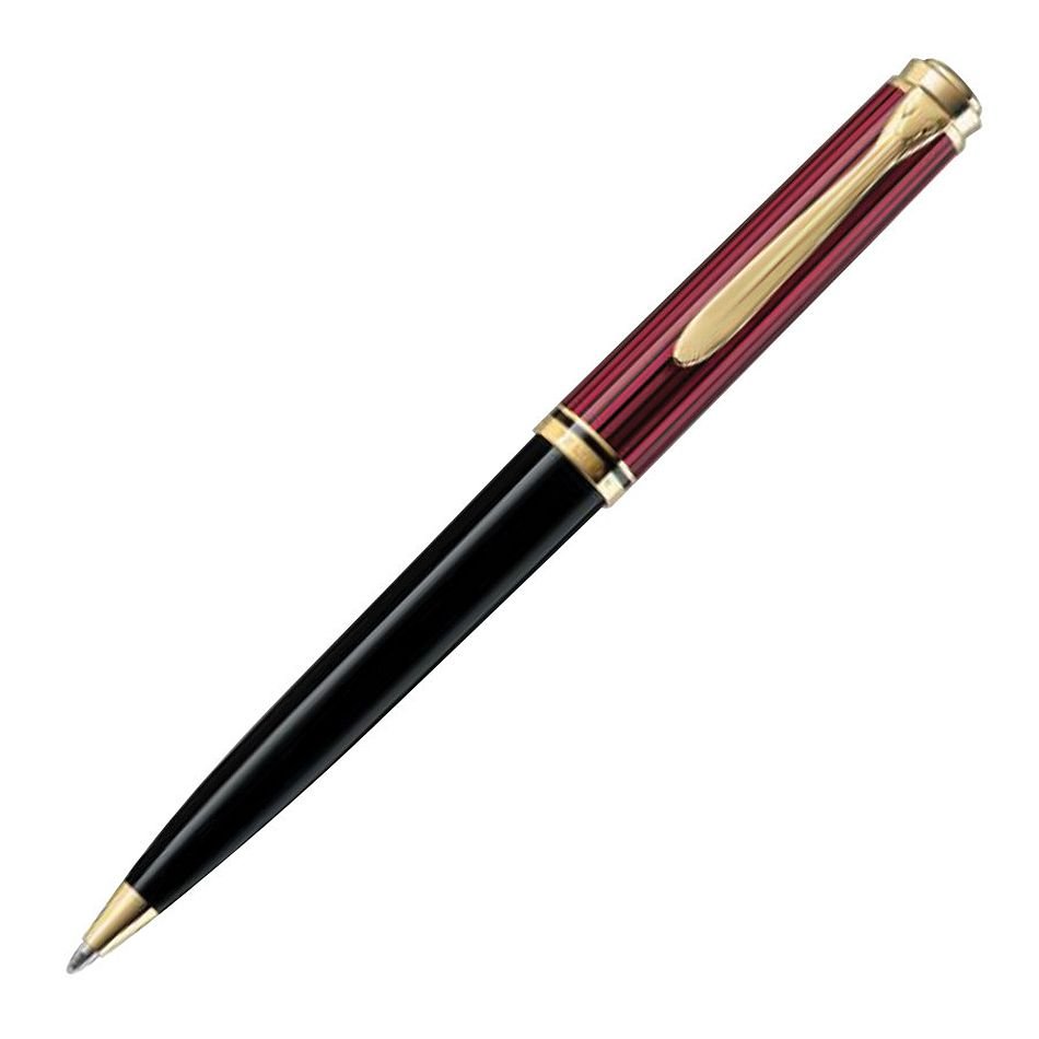 Pelikan Souveran K800 Ball Pen - Red Striated - Pelikan Pens Online Shop