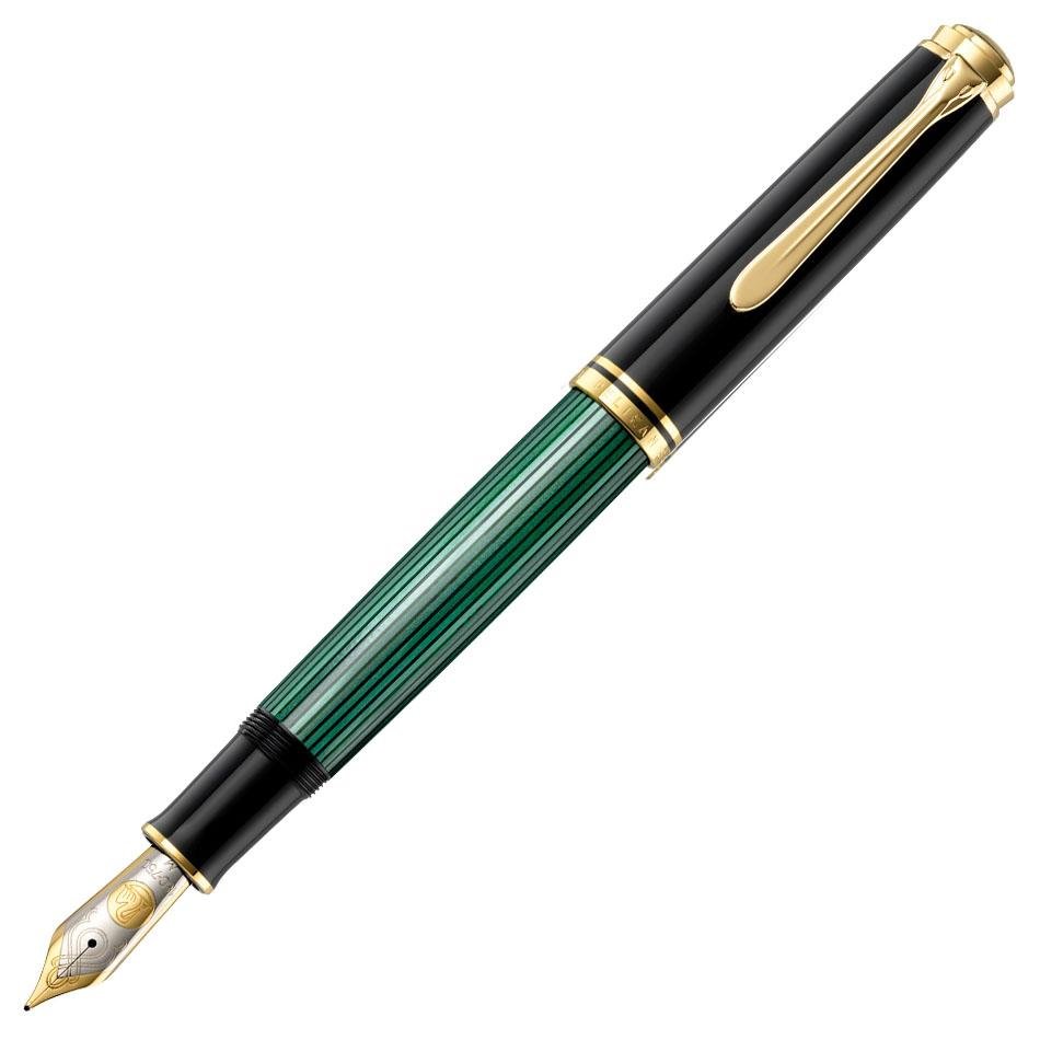 Pelikan Souveran M1000 Fountain Pen - Green Striated - Pelikan Pens Online Shop