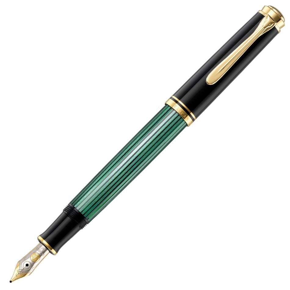 Pelikan Souveran M400 Fountain Pen - Green Striated - Pelikan Pens Online Shop