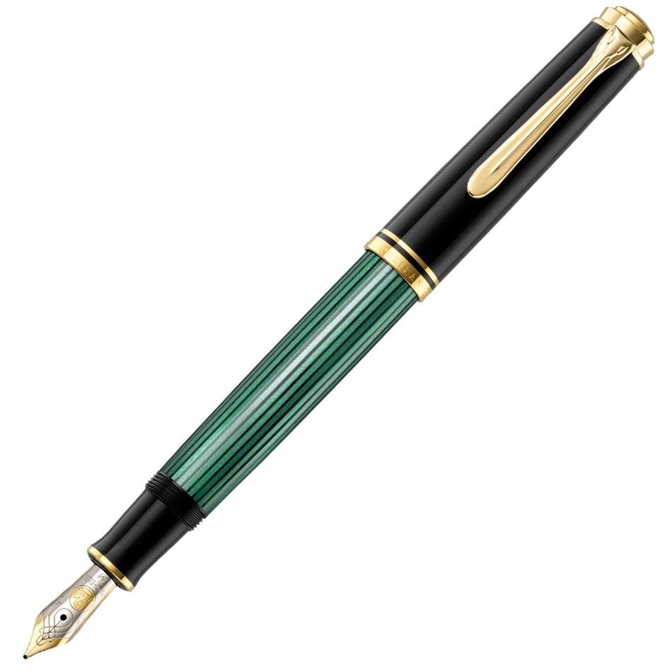 Pelikan Souveran M600 Fountain Pen - Green Striated - Pelikan Pens Online Shop
