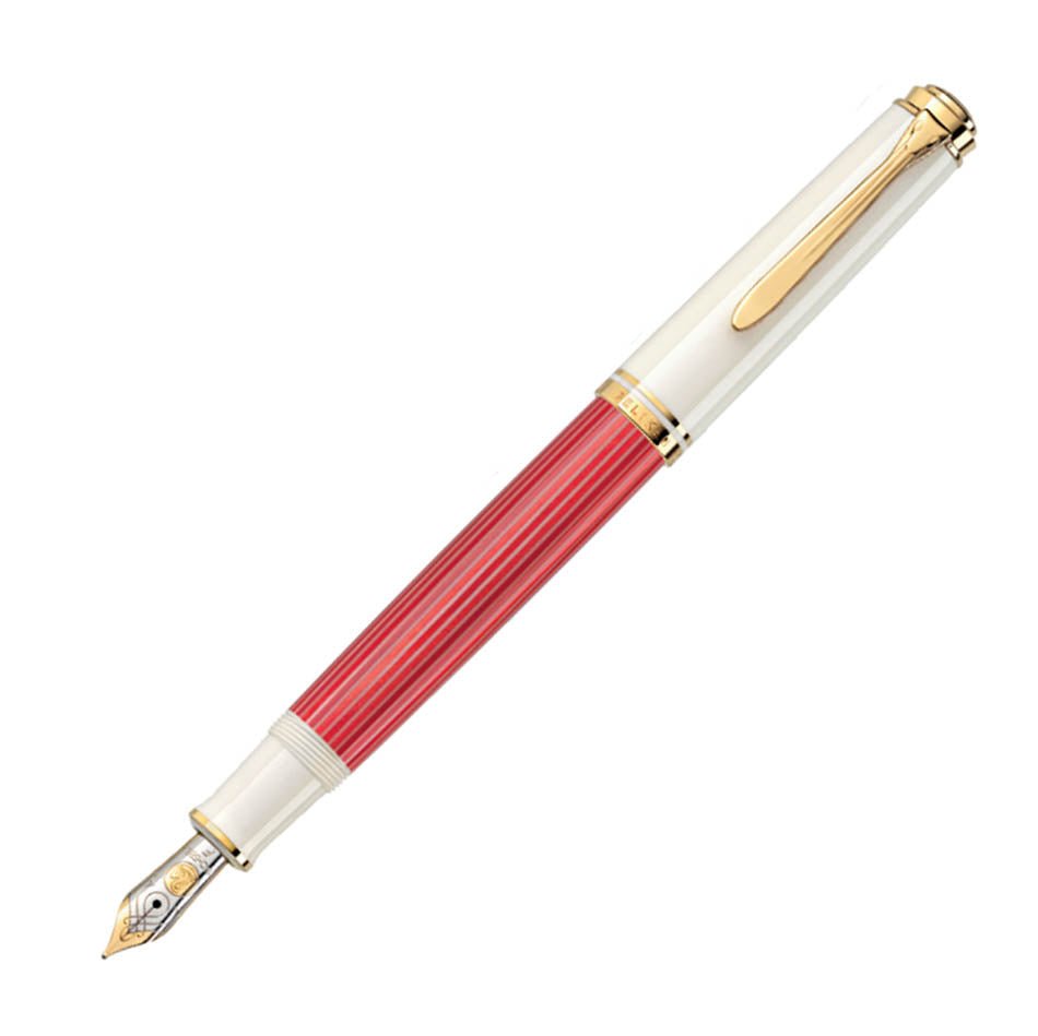 Pelikan Souveran M600 Fountain Pen - Red/White - Pelikan Pens Online Shop